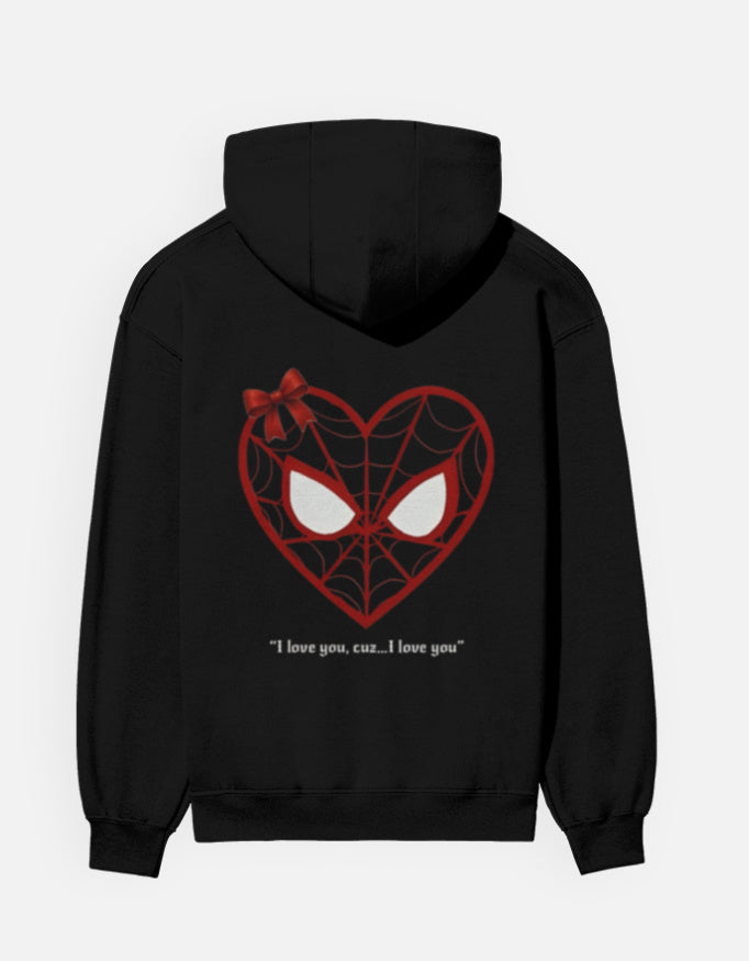 Couple Combo: Spider Heart Love | 300 GSM Fleece Hoodies