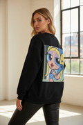 Bubbles Retro Cartoon Oversized Sweatshirt | Y2K Aesthetic 400 GSM Heavyweight Streetwear Pullover
