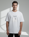 Oversized Ice Bear "Excuse Me?" T-Shirt | Premium 240 GSM Cotton