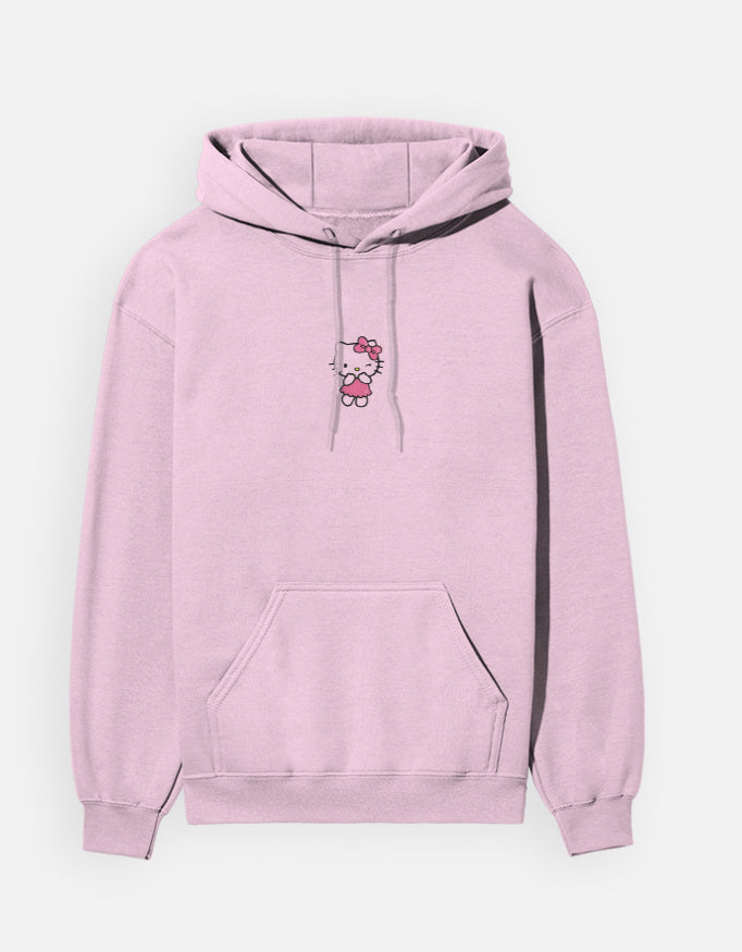Cute Hello Kitty Pink Regular Fit Fleece Hoodie