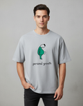 "Personal Growth" Sarcastic T-Shirt | Funny Food Humor Oversized 240 GSM Cotton