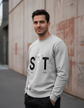 "S-HI-T" Greeting Graphic Sweatshirt | Funny Visual Pun 300 GSM Cotton Fleece
