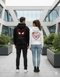 Couple Combo: Spider Heart Love | 300 GSM Fleece Hoodies